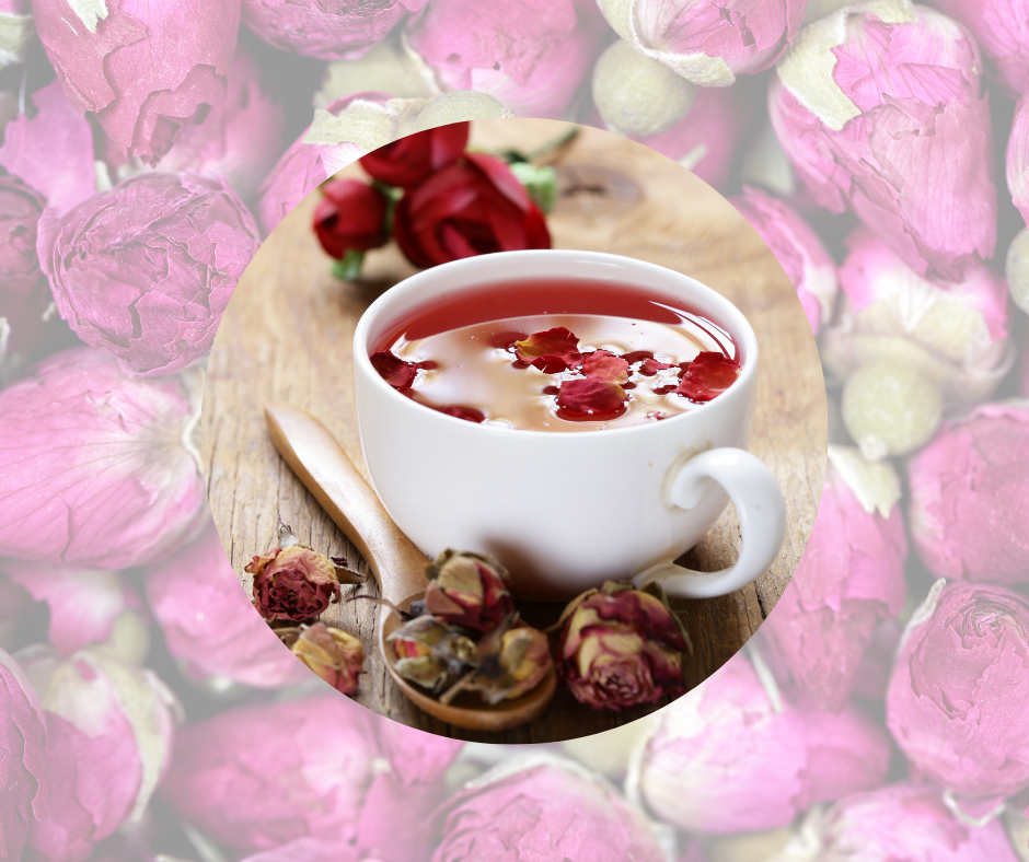 rosebud, goji, longan, red date tea